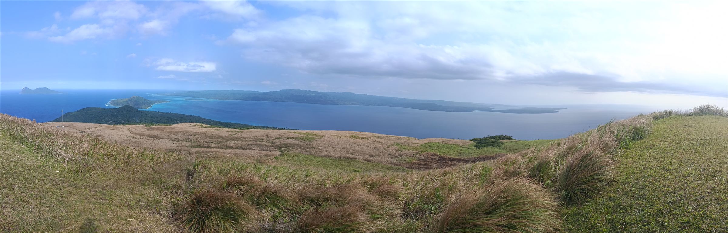 Panoramic view from the summit of Nguna over Pele and the north Efate coast